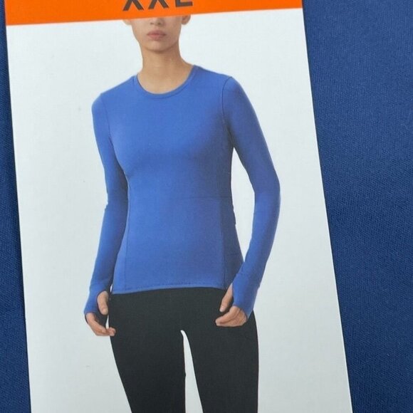 Spyder Active Womens Blue Long Sleeve Top XXL 6703 - Picture 1 of 9